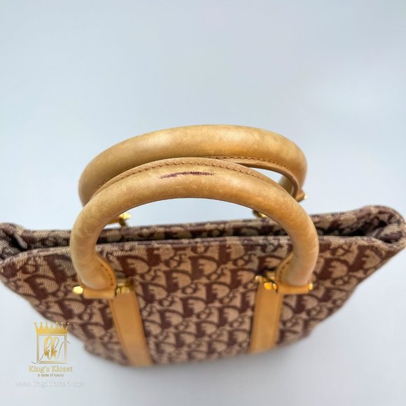 CHRISTIAN DIOR VINTAGE MONOGRAM TOTE BAG - Picture 7 of 16